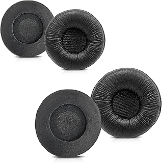 Plantronics Headset Ear Cushions, Earpads Replacement 50mm Ear Pad Covers for Plantronics Blackwire 3220 3210 3320 C320 HW251N HW261N HW510 HW520 Jabra PRO 920 930 Biz 1500 GN2000 Headphones (4 Pack)
