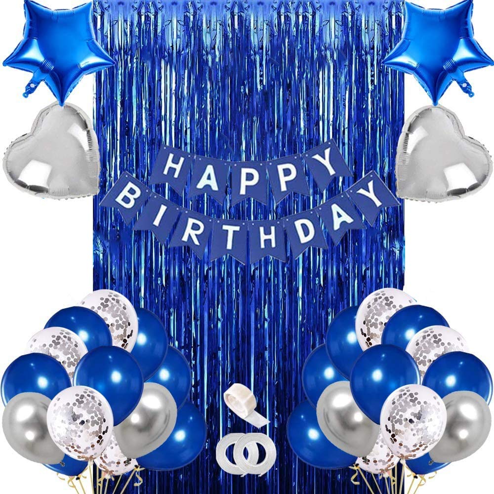 Buy Theme My Party Birthday Decorations, Blue Birthday Party Decoration