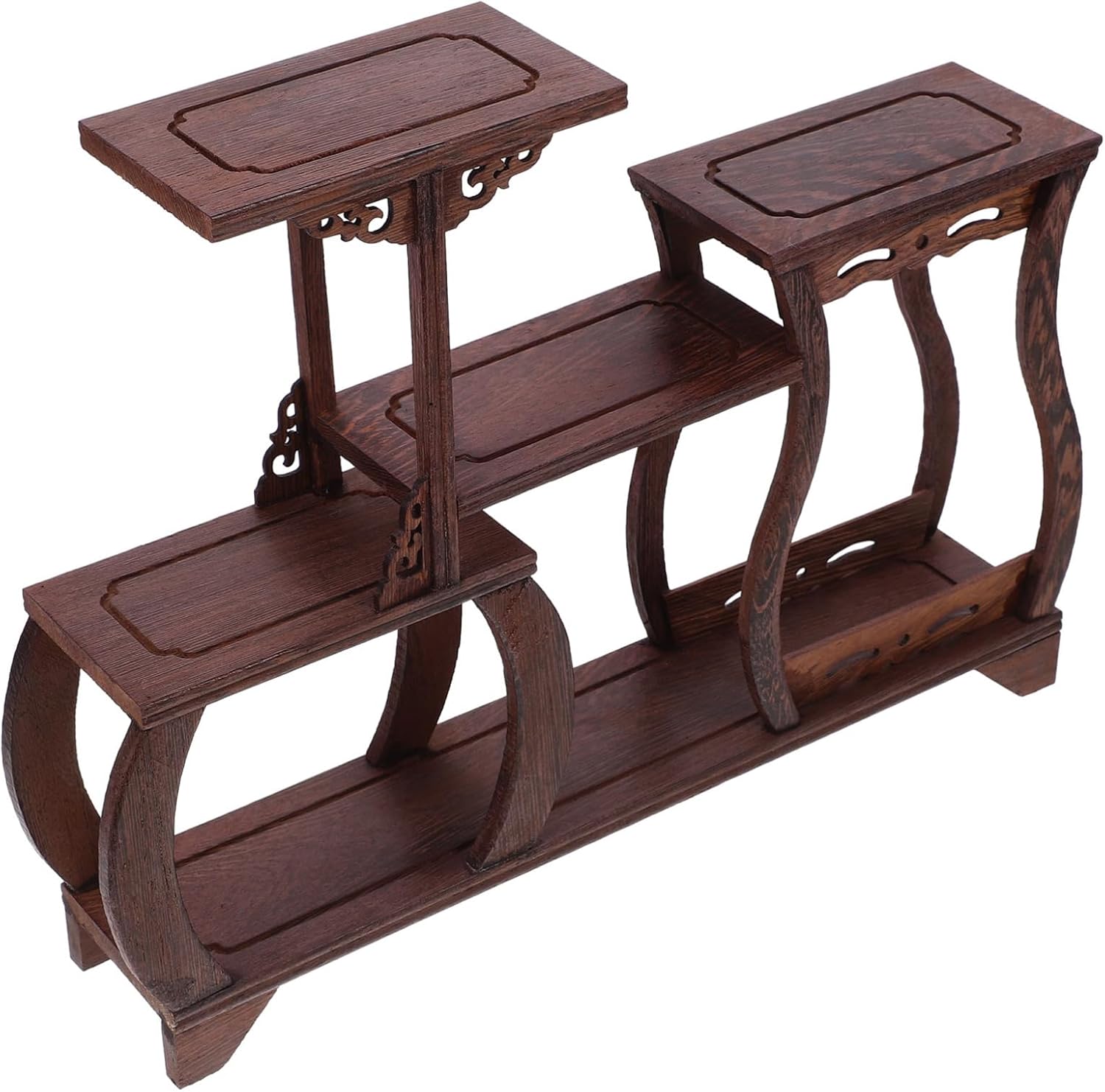 Zerodeko Wood Display Stand Collection Holder for Vendors Food Display Stand Bonsai