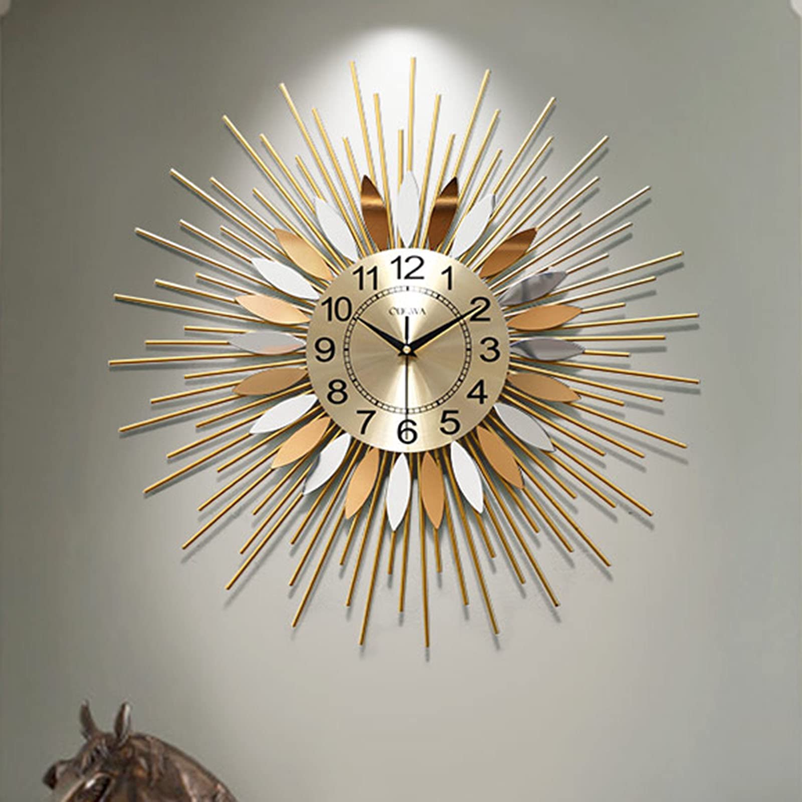 サンバーストクロック 壁掛け時計 ウォールクロック ウォール クロック サンバースト クロックの通販 | 家具
