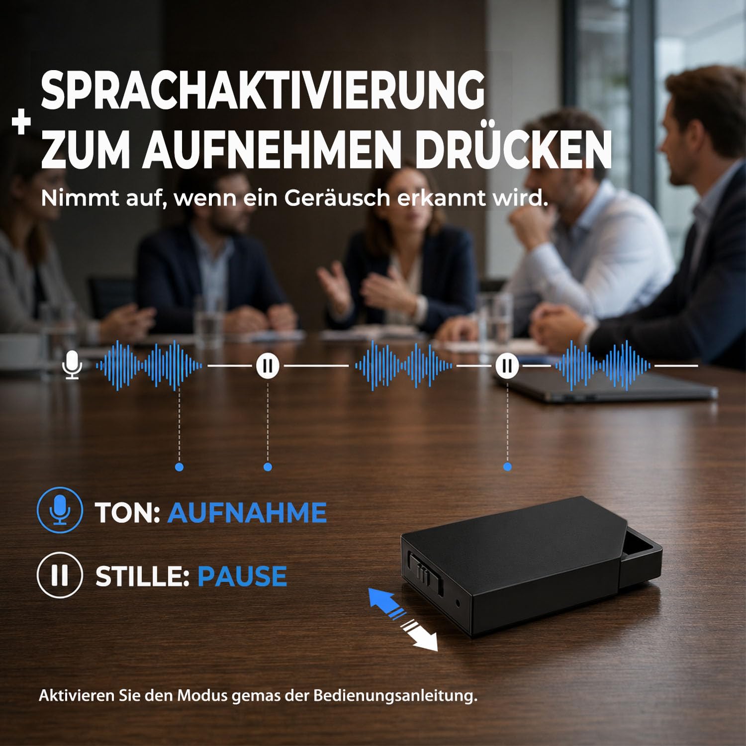 Diktiergerät Mini,Aufnahmegerät Spionage,Voice Recorder