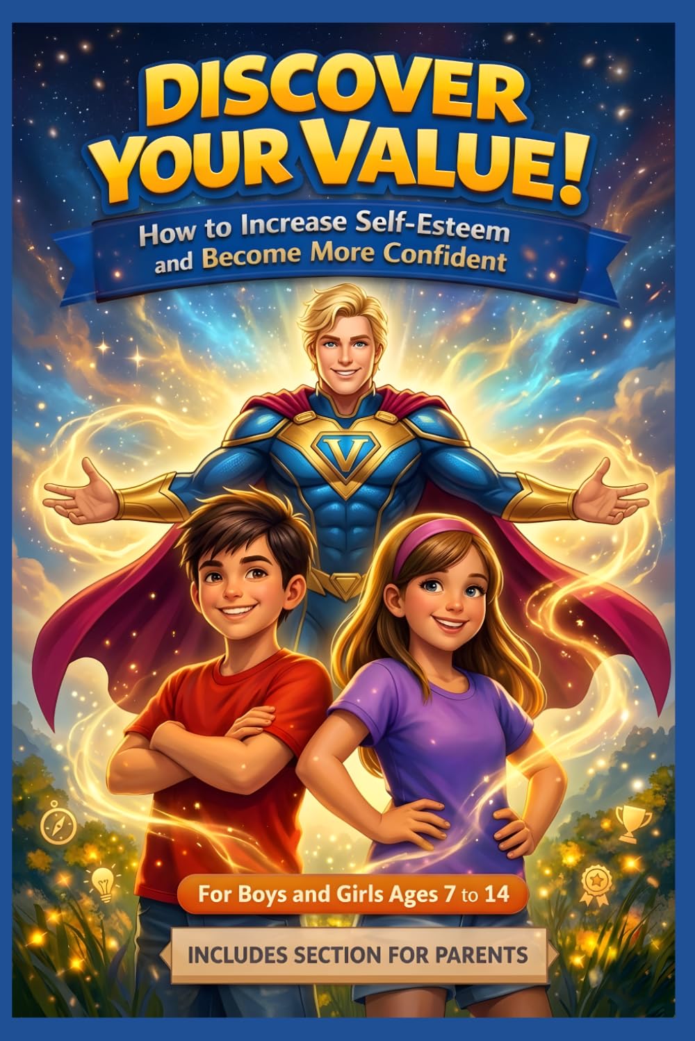 Discover your value ! How to increase self-esteem and become more confident: A pratical path for children aged 7 to 14 whit tales and stories of courage that instill self-confidence
