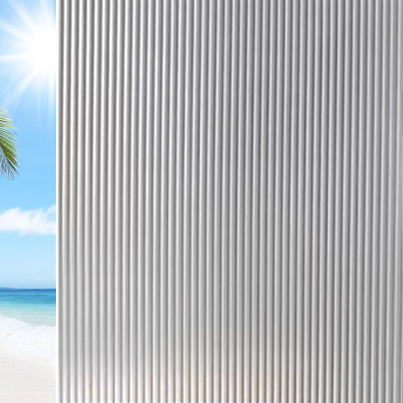 Window Privacy Film 60 x 700 cm(24 x 276inch) Opaque Anti UV Light Blocking Sun Blocker UV Window Films Elf Adhesive Window Film for Glass Windows Bathroom, Changhong 2
