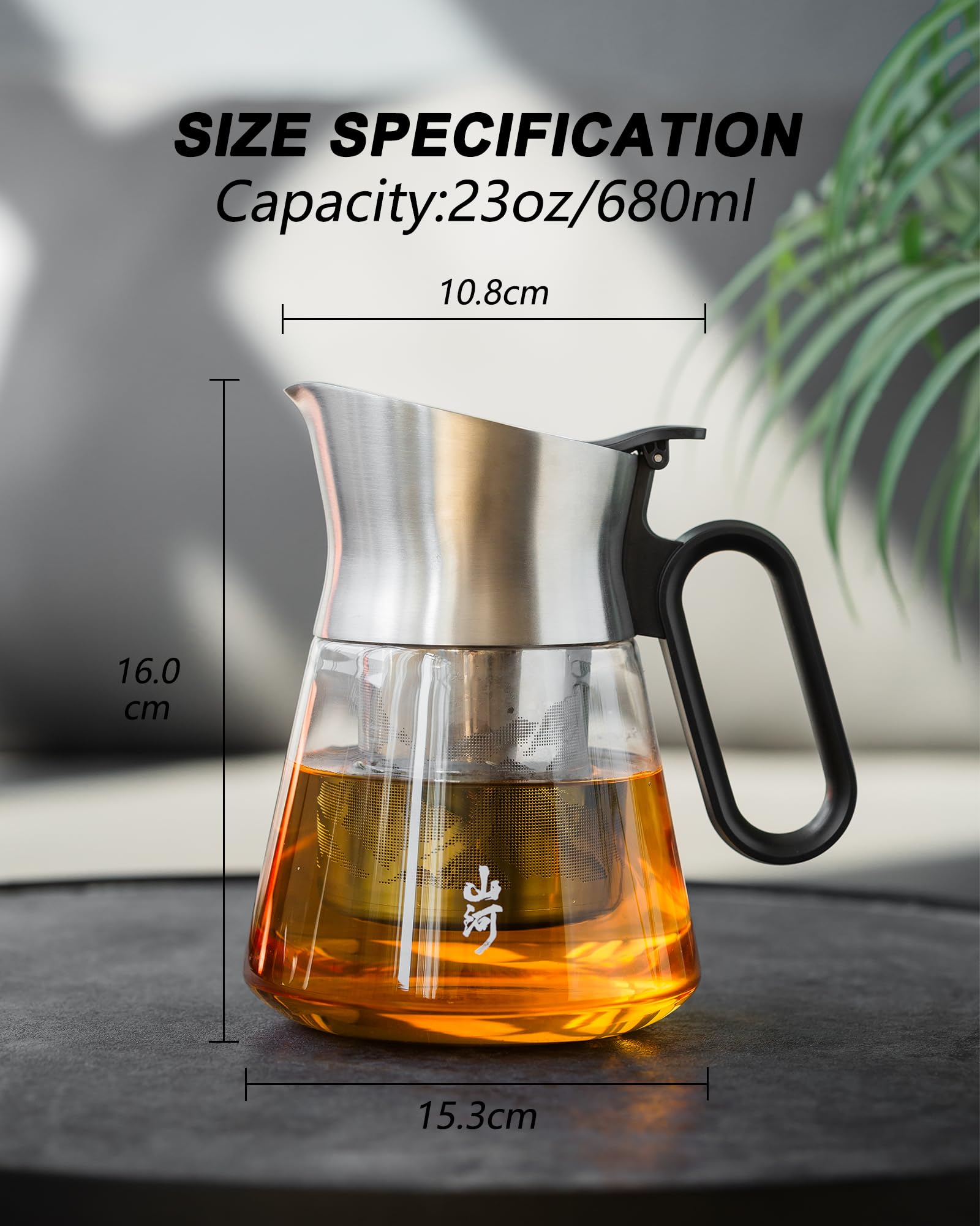 ZENS Design Glass Tea Infuser Teapot - Image 3