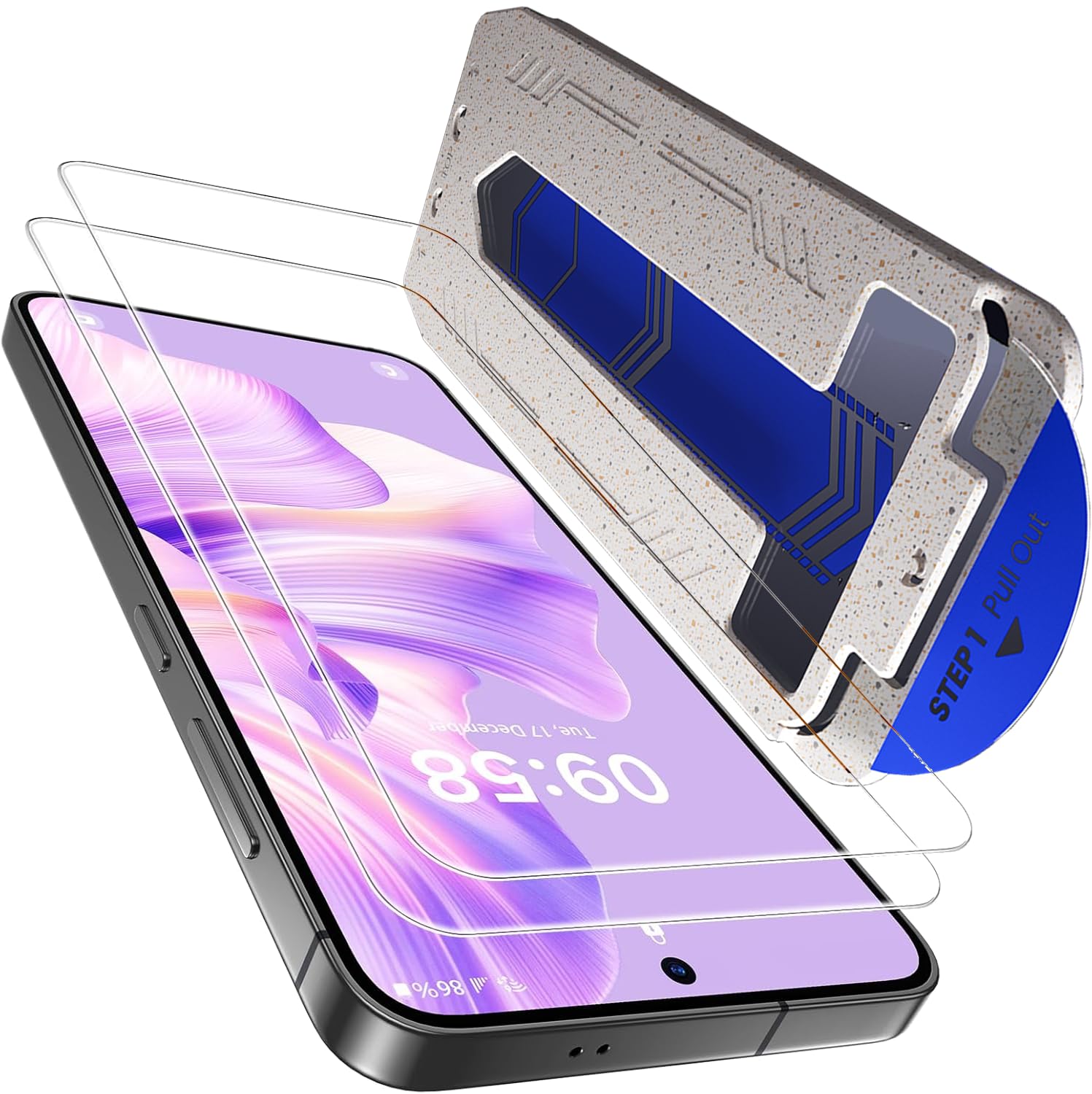 Mr.Shield Align-X Screen Protector Compatible with Samsung Galaxy S26, 9H Hardness Tempered Glass Screen Guard, Military Grade Protection, Easy Install, Case-Friendly, Anti-Static – 1 Pack-image-4