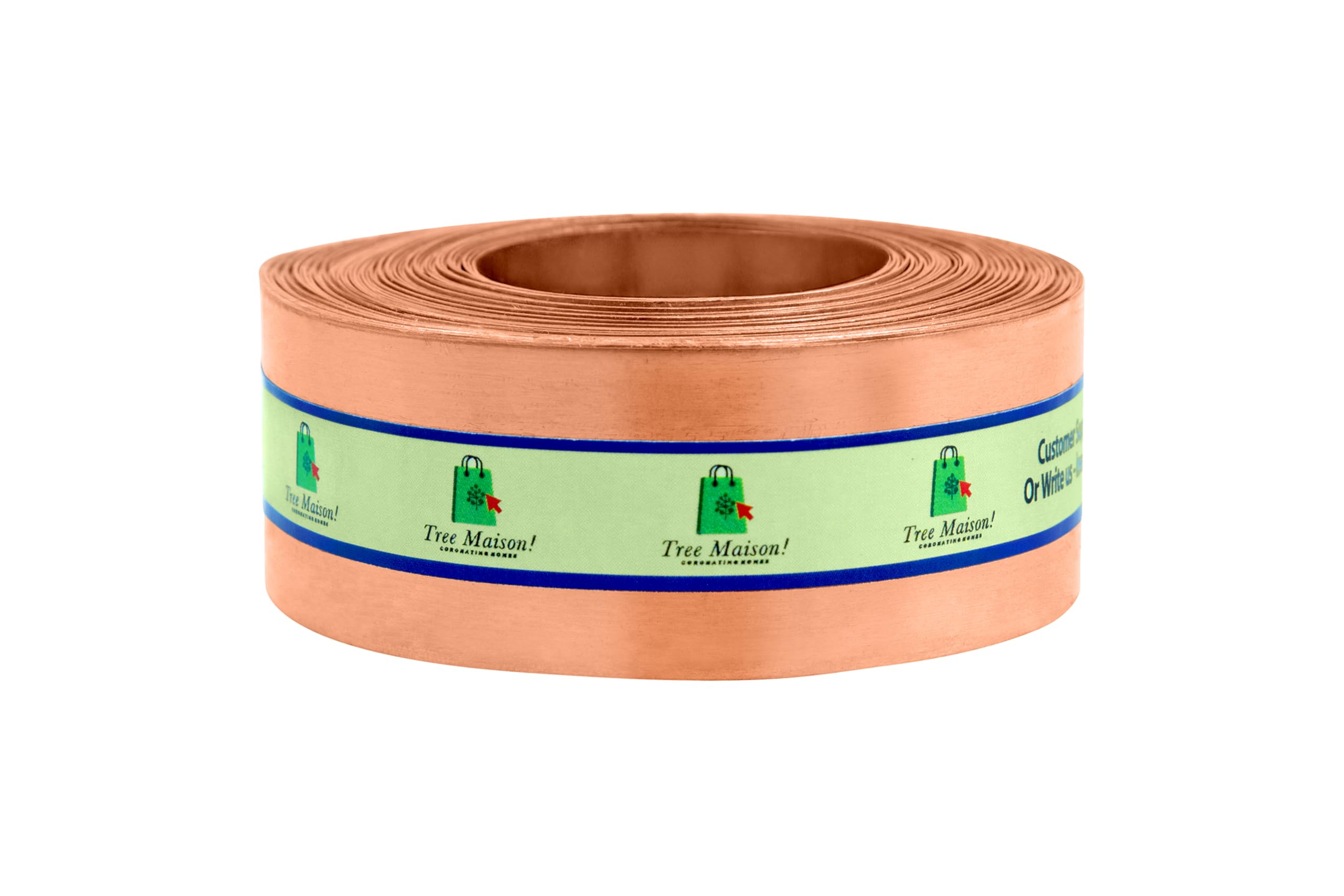 TREE MAISON CORONATING HOMES Vastu Copper Strip | Width- 1 Inch | Thickness - 0.2mm | Length- 25 Feet Approx | Vastu Copper Strip for Toilet Correction | Copper Strip for Vastu | Pack of 1
