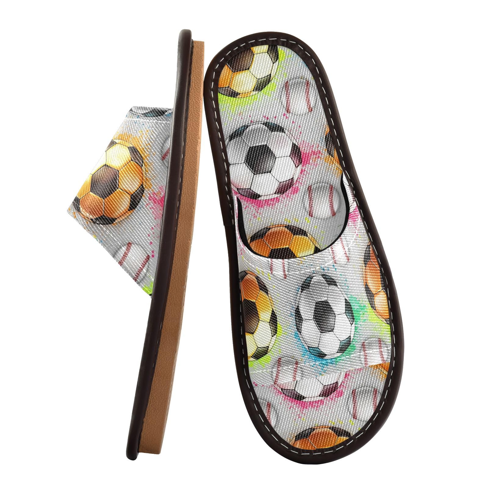 CHIFIGNO Cool Slip-on Spa Shoes for Outdoor with Non-slip Sole Size 4-5