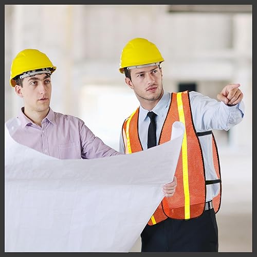 Miniatura 7 de Haysandy 20 paquetes de chaleco de seguridad reflectante de alta visibilidad, tiras de malla de neón, tamaño universal para hombres al aire libre