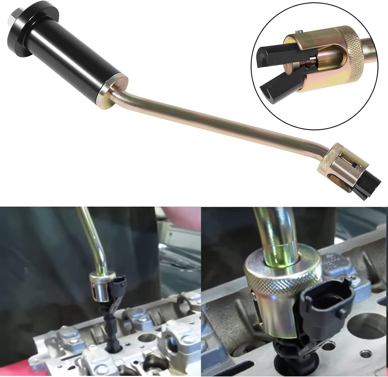 Fuel Injector Remover Tool Compatible with Jaguar 3.0 and Land Rover 5.0L V8 Engines, Replace 310-197 Fuel Injector Puller