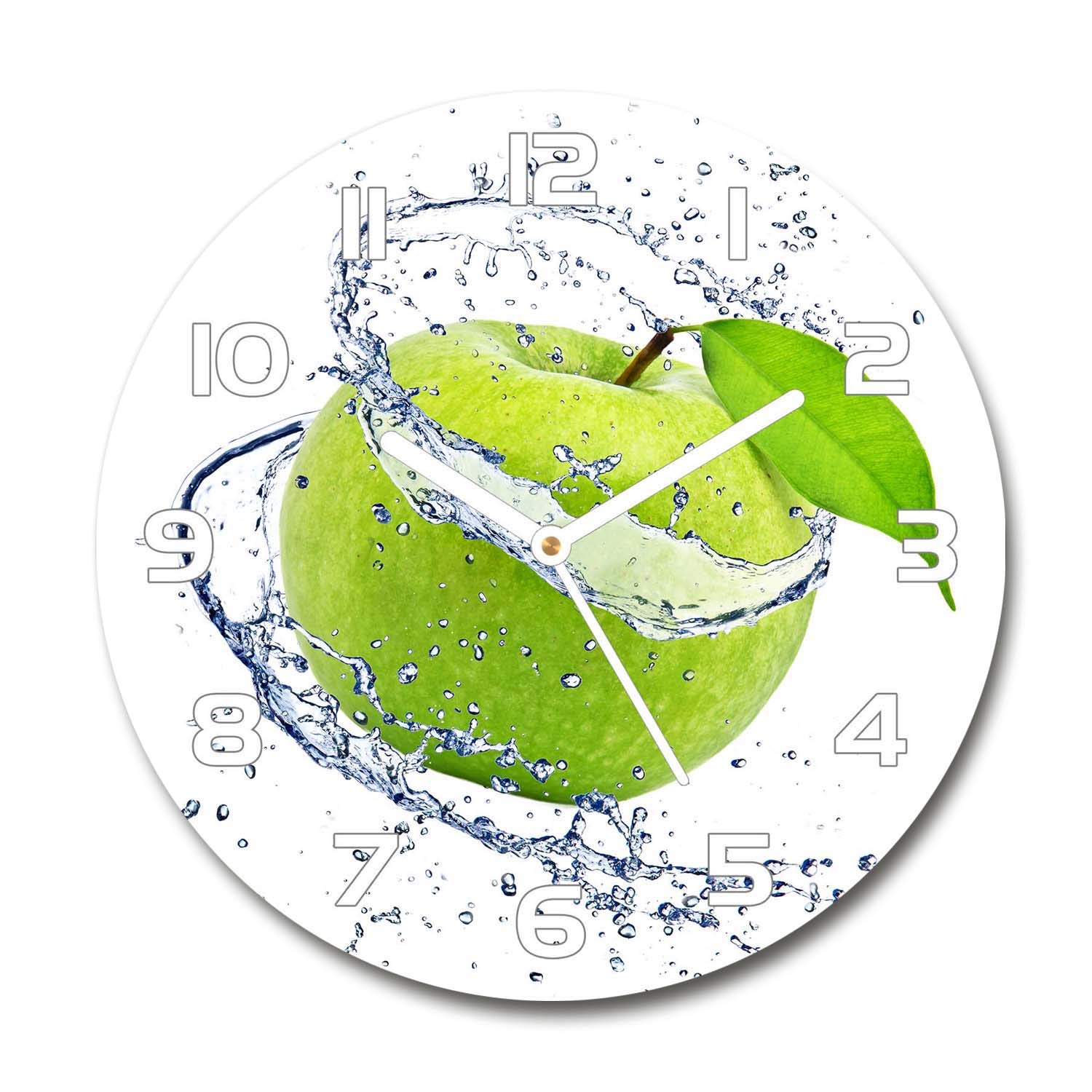 Horloge en verre sécurité Tulup 30cm ronde avec finitions haut de gamme