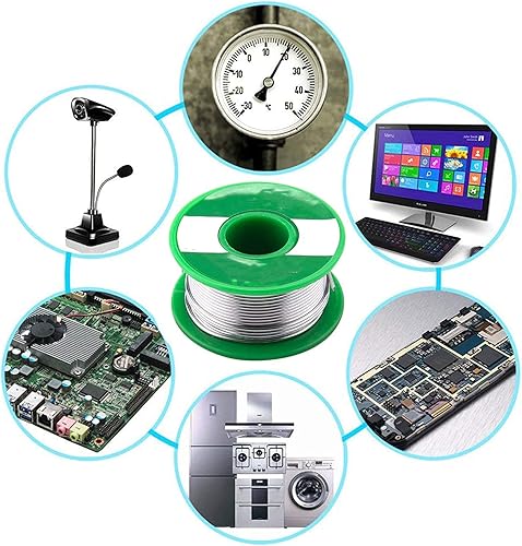 Miniatura 6 de Utoolmart - Alambre de soldadura (0.039in, 3.53oz, con núcleo de colofonía para soldadura eléctrica, 2 unidades)