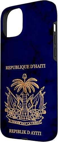 Vista 20 de iPhone 13 Pro Haití, haitiano, pasaporte de Haití, bandera de Haití. Funda
