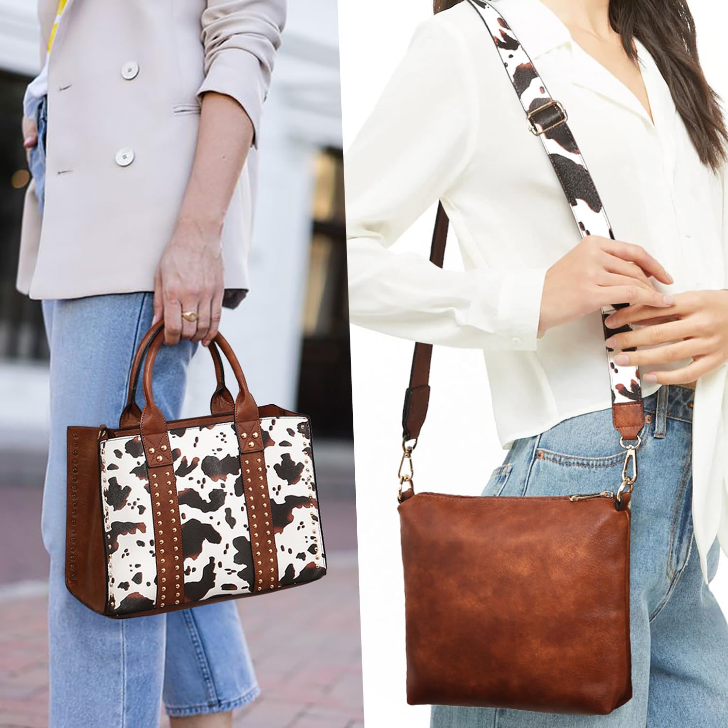 Dasein Purses Handbags for Women Tote Wallet Set Top Handle Satchel Shoulder Hobo Bag 3pcs - Image 2