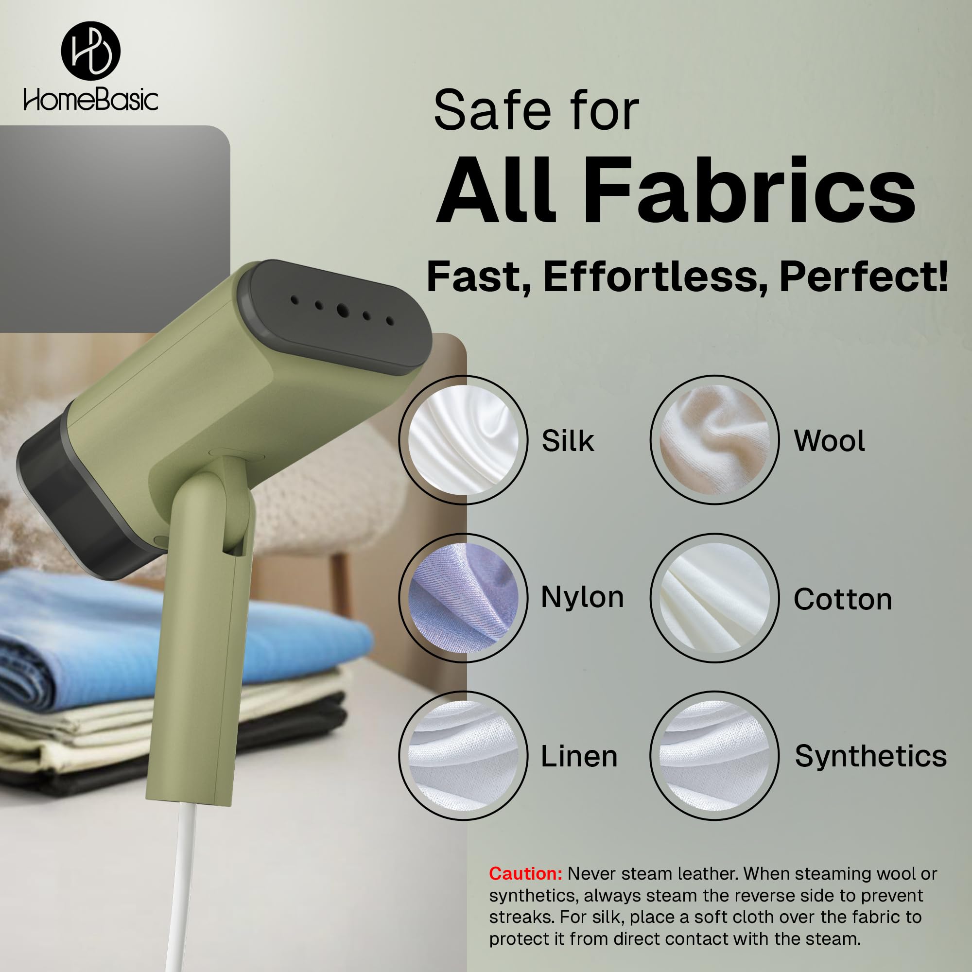 HomeBasic Garment Steamer - Fast Wrinkle Removal -5 HomeBasic Garment Steamer - Fast Wrinkle Removal -5