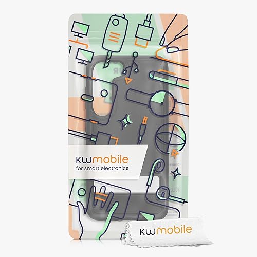 Miniatura 7 de kwmobile Funda compatible con Samsung Galaxy S23 con soporte, carcasa rígida con parachoques suave y soporte, color azul oscuro