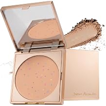 Magic Minerals Jumbo Pressed Powder Foundation by Jerome Alexander - 4-in-1 Color Correcting Concealer for Older Women - Compact Foundation for Mature Skin with Built In Mirror - Light