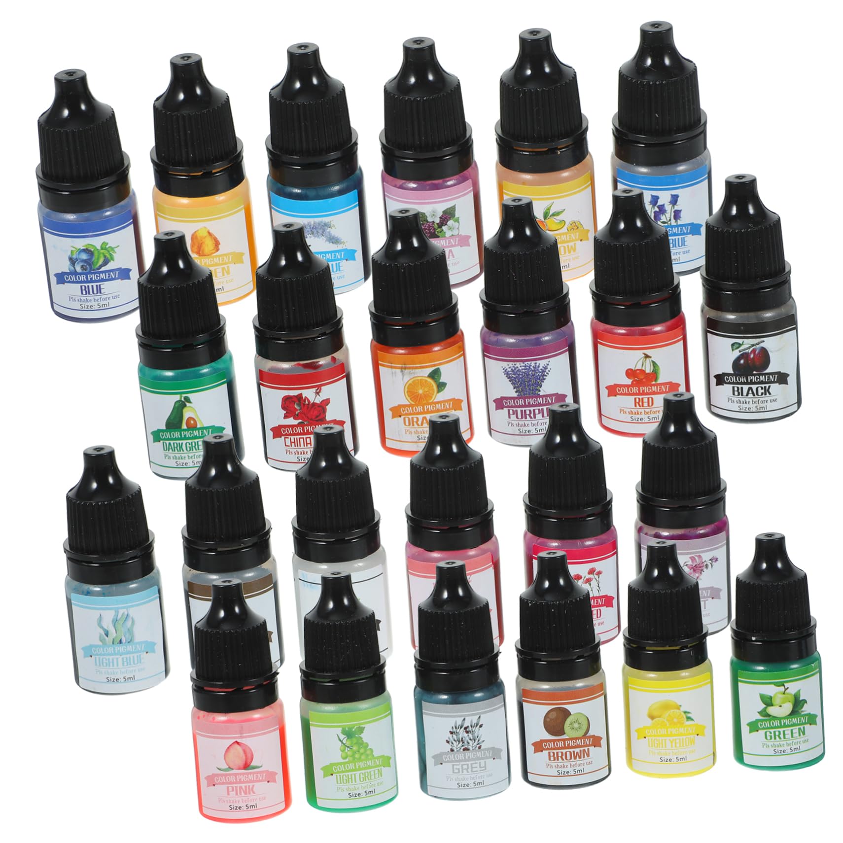 PLAFOPE Colorantes para Velas Caseras y Resina Epoxi 24 Colores para Bricolaje Multicolor Kit de Pigmentos para Moldes de Silicona Uso en Manualidades y Fabricación de Velas Aromáticas