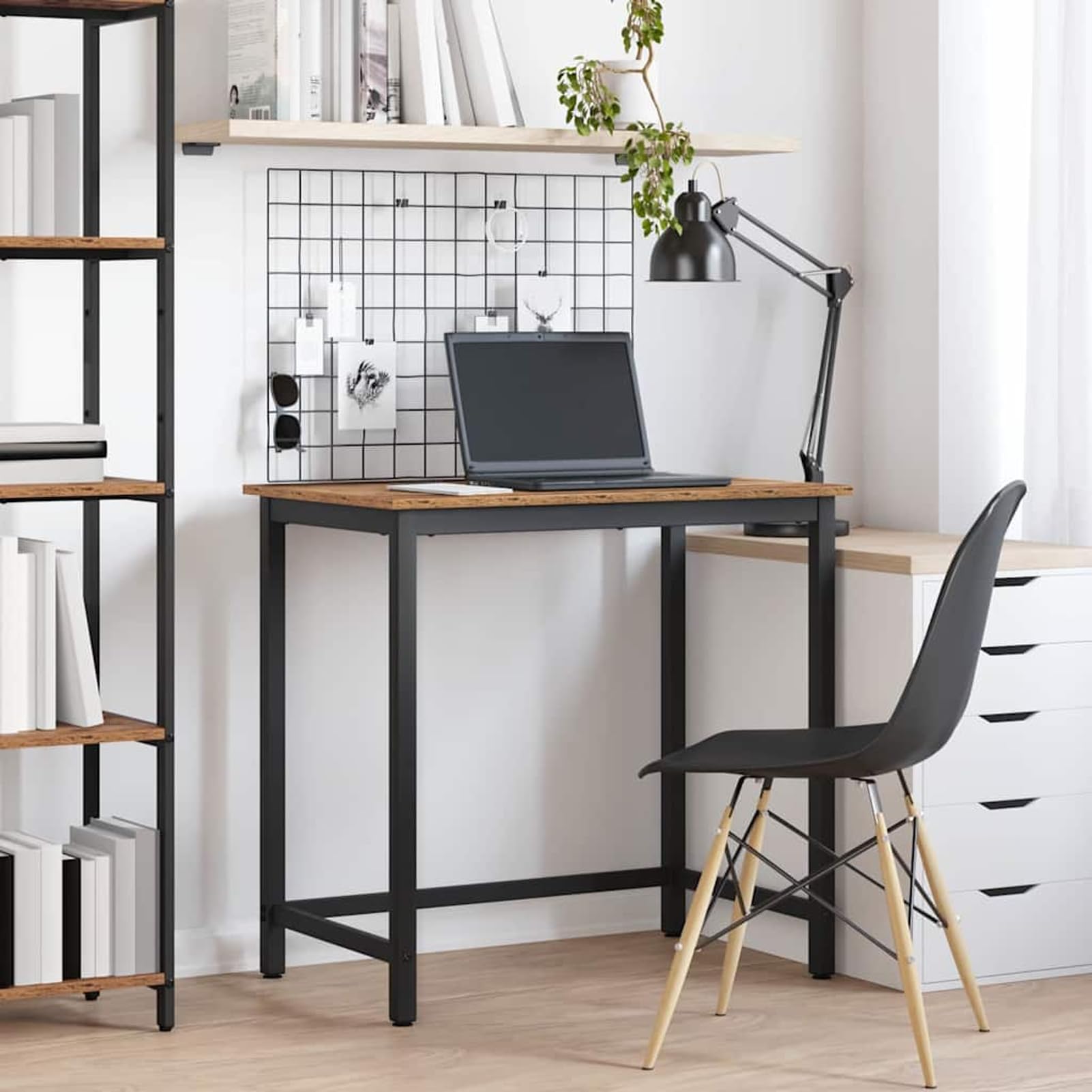 Gecheer Mesa de Trabajo Multifuncional Ajustable en Altura, Diseño Moderno, Uso en Oficina y Casa, Resistente Madera y Acero Modelo YHSLYDZJ-873772ES