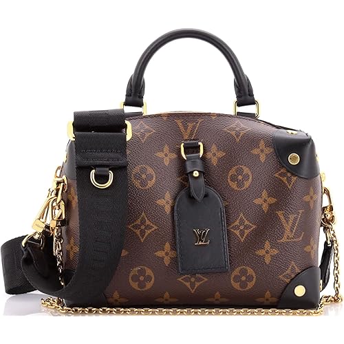Louis Vuitton, Pre-Loved Petite Malle Souple Handbag Monogram Empreinte Leather, Brown