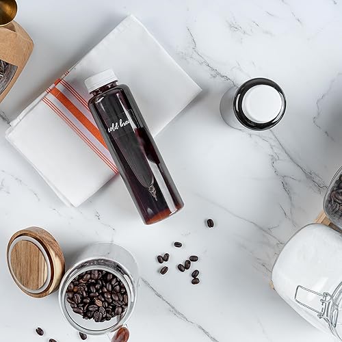 Miniatura 7 de Restaurantware Label Tek - Etiquetas para botellas de cerveza de 1.9 x 1 pulgada, 100 etiquetas resistentes al agua para botellas, autoadhesivas,