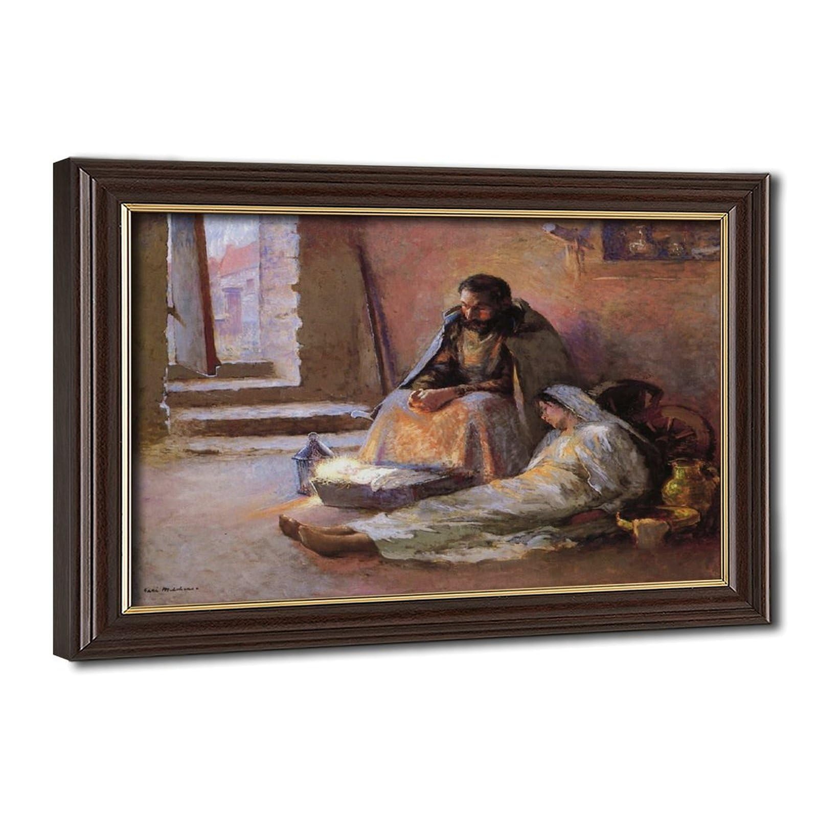 La Nativité de Gari Melchers cadre à suspendre cadeau - 8