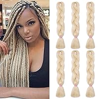 Vista 62 de Benehair 1 paquete de 1 paquete de extensiones de cabello trenzado de 24 pulgadas, extensiones de cabello sintético de alta temperatura, extensiones