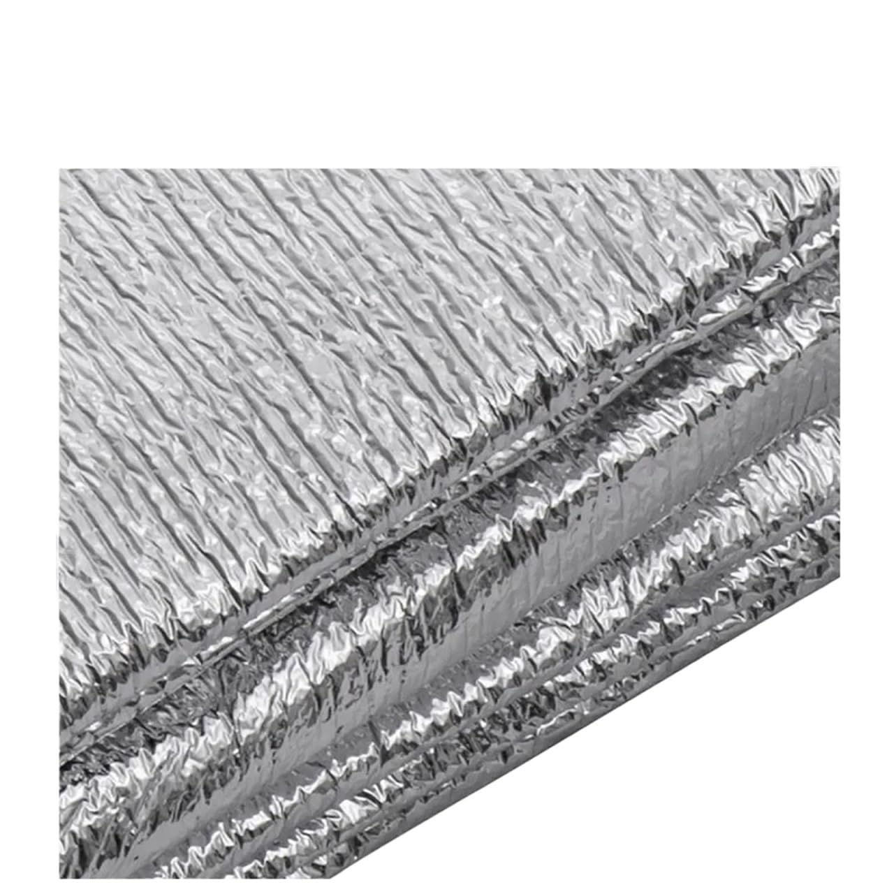 Folia aluminiowa Odporna na wilgoć składana mata piknikowa Namiot kempingowy Czarny biały 2m-2,4m(2m X 2m)