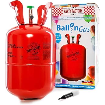 Helium Balloon Gas for 30 Balloons Helium Bottle 200 L Gas Filling Foil Balloons Balloons Party Wedding