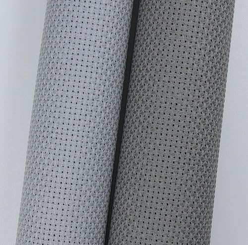 Miniatura 135 de KCS 2 piezas de tela de algodón Aida de punto de cruz contado de 15" x 18" para bordado (Lino, 14CT)