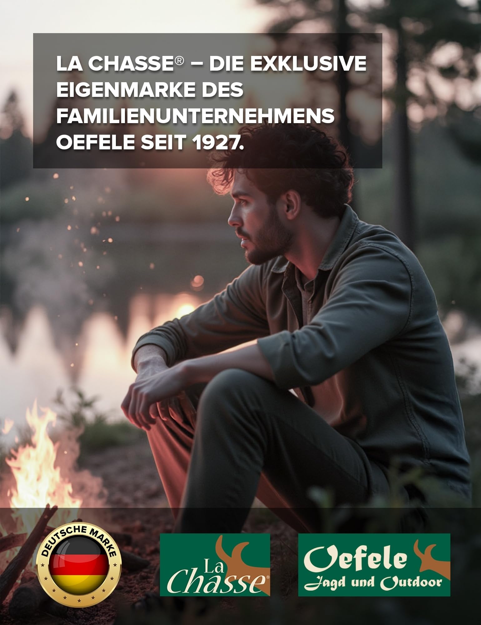 La Chasse® Stretch-Funktionshose Denver Jagdhose Herren Oliv/braun Jägerhose Stretchhose für die Jagd Dehnbund von Oefele Jagd