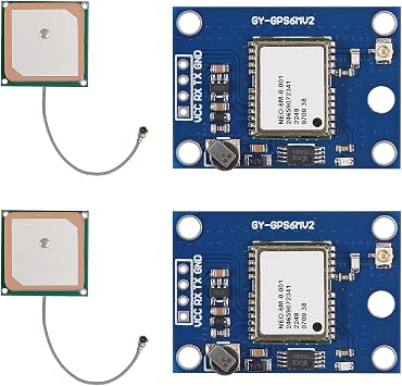 2 قطعة GY-NEO6MV2 NEO-6 M GPS وحدة NEO6MV2 مع التحكم في الطيران EEPROM MWC APM2.5 هوائي كبير ل EEPROM APM 2.5