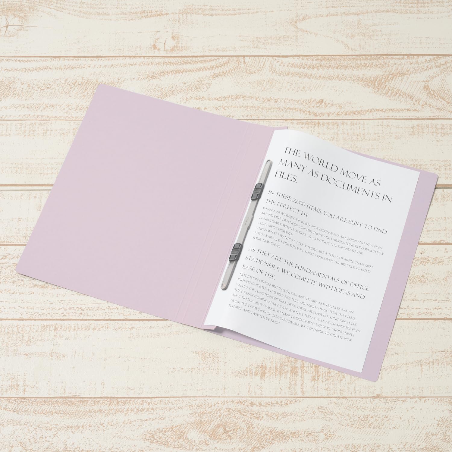 Plus Flat File, Resin Jig, Thick Binding 300 A4, Vertical, Violet, 10 Books, NO.021NW, 79-112 x 10