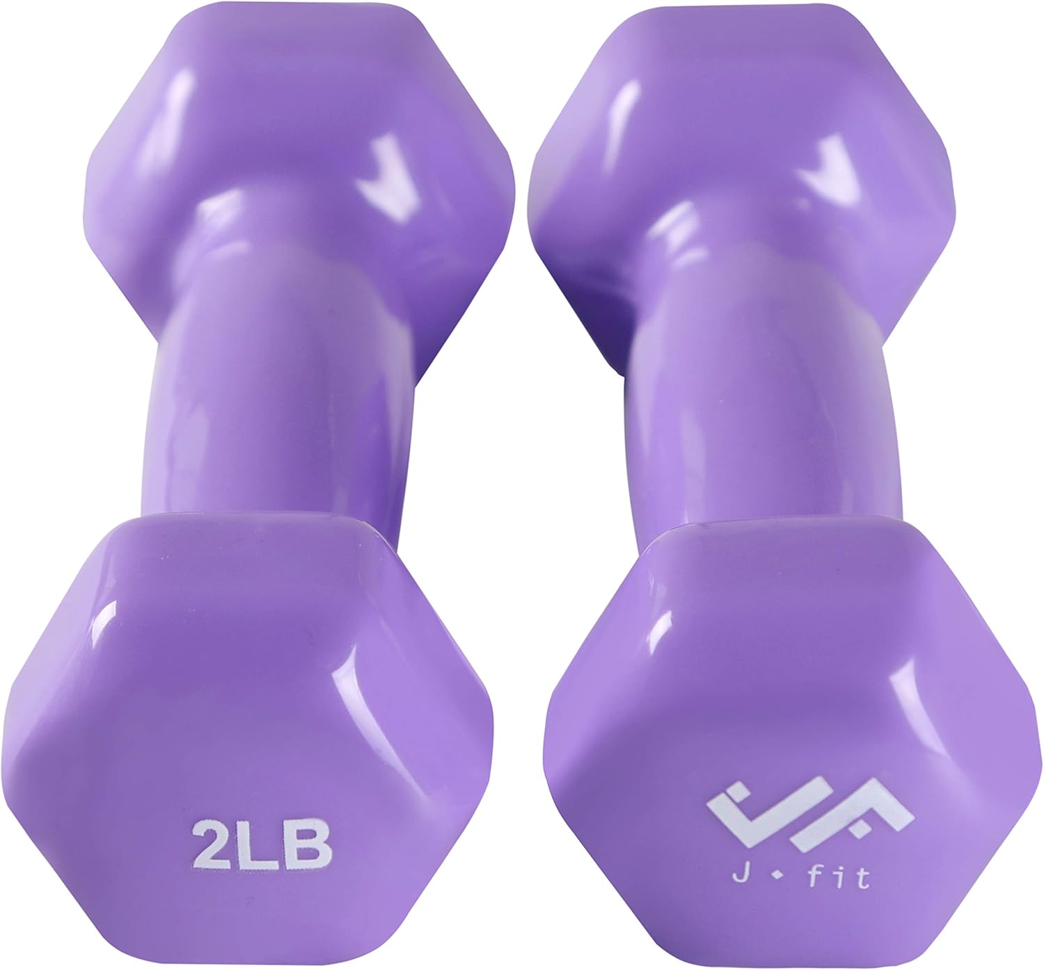 JFIT Dumbbell Pairs or Sets – Neoprene & Vinyl Coated Hand Weights for Home Gym, Strength Training, Aerobics, Cardio Exercise and Fitness