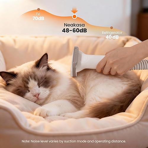 Miniatura 8 de Neakasa P1 Pro Kit de Aseo para Mascotas y Aspiradora con Succión del 99% del Pelo de Mascotas, Cortadoras Profesionales con 5 Herramientas de Aseo