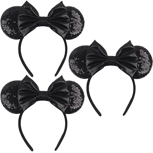 Miniatura 81 de Diadema con orejas de ratón de Minnie de leopardo, decoración de fiesta, diadema de orejas de ratón para disfraz de Halloween, accesorios para el 2