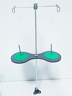 2 Cone and Spool Stand Thread Holder with Sturdy Metal Base, for Industrial Sewing Machines