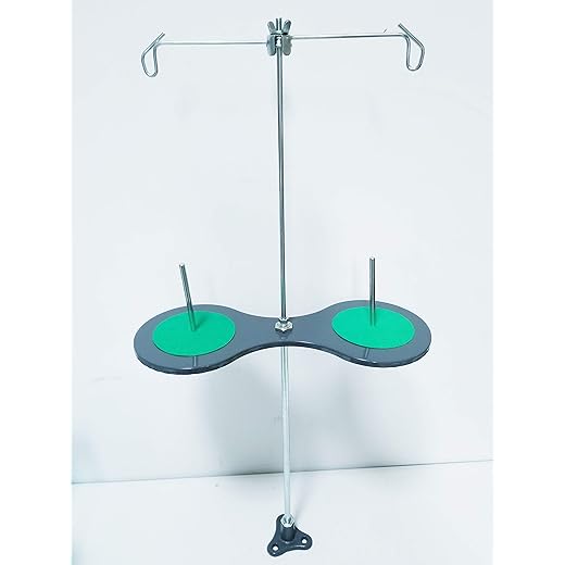 2 Cone and Spool Stand Thread Holder with Sturdy Metal Base, for Industrial Sewing Machines