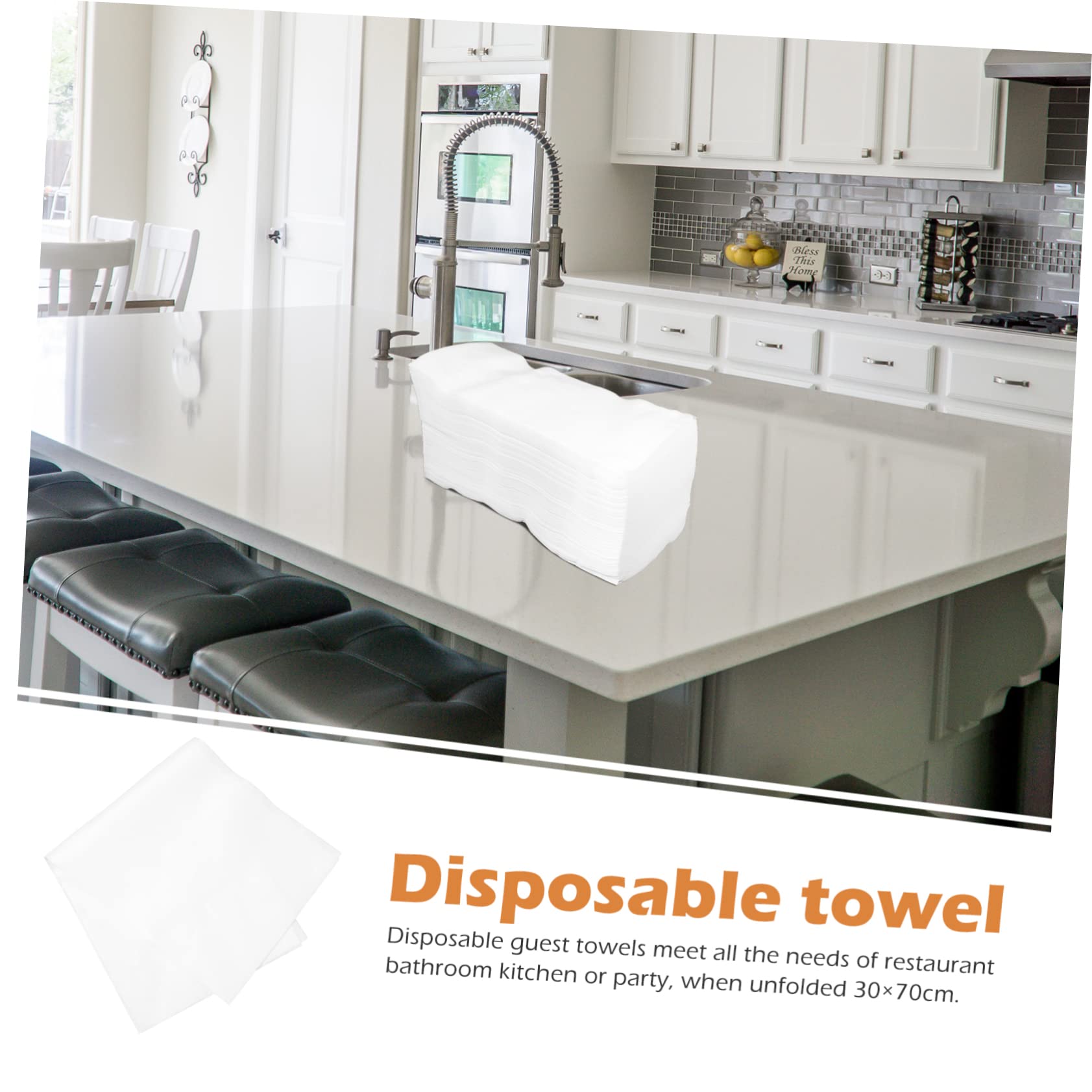 VICASKY Bulk Disposable Towels 100pcs Large Quick Dry Bath Towels Set Thickened Salon Spa for Acrylic Guest Bathroom