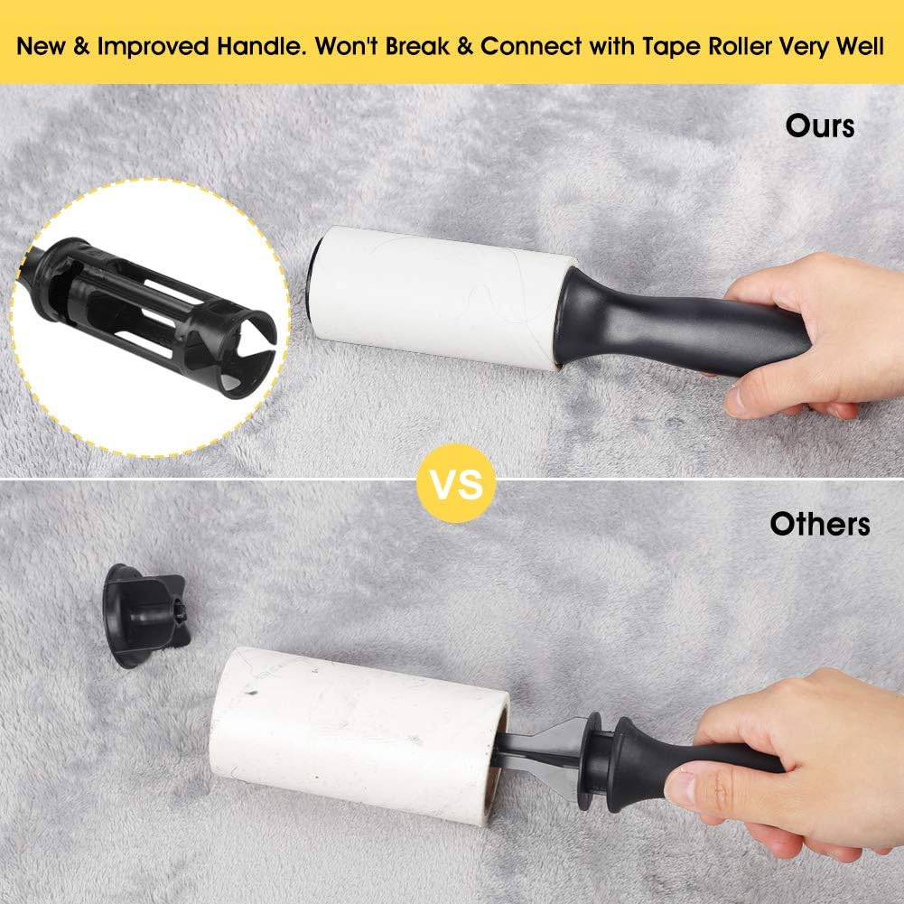 Lint Roller Pet Hair Remover - Sticky Lint Remover Rollers for Clothes Pet Hair Cat 8 Pack