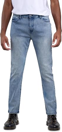 Mens Soft Slim Fit Stretch Cotton Denim Jeans Pants