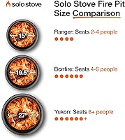 Vista 4 de Solo Stove Ranger Yaxa Exclusive Fire Pit Bundle Portable & Smokeless Includes Stand, Lid & Shelter Ideal for 2–4 People Stainless Steel