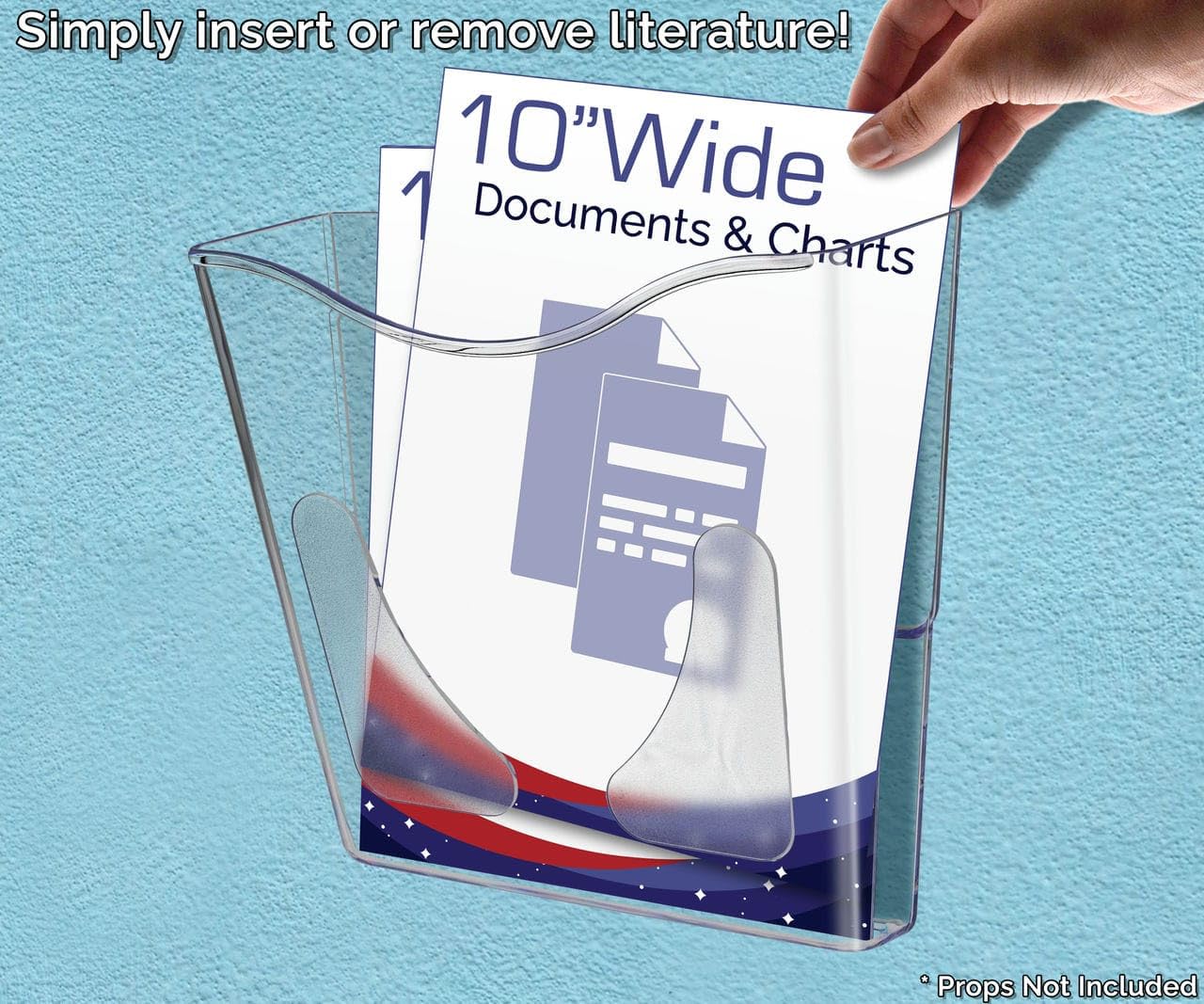 Marketing Holders Hanging Chart and File Holder for 10