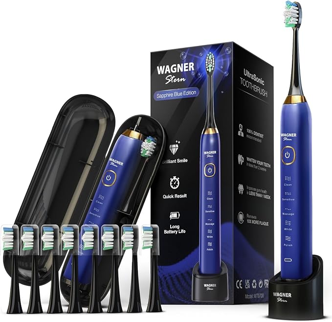 Wagner Stern Lo spazzolino elettrico Sapphier Blue Edition sbiancante ad ultrasuoni presenta