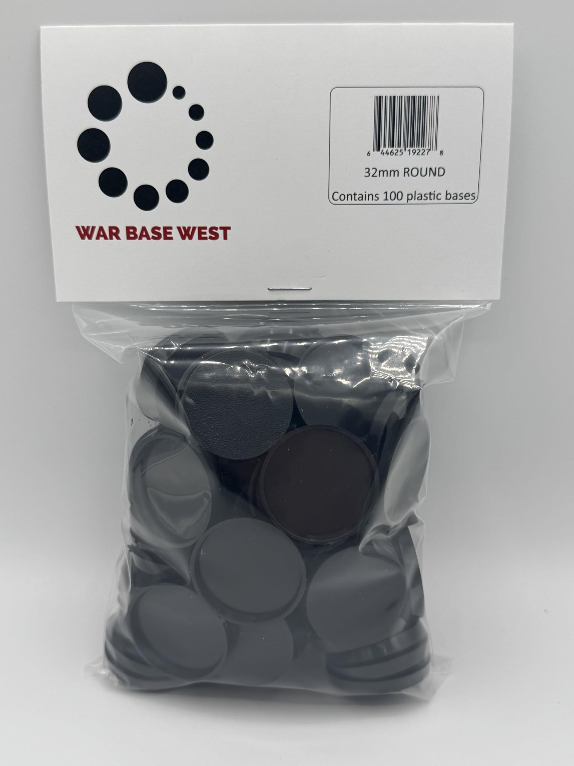 Lot of 100 32mm Round Bases for Warhammer 40k + AoS Games Workshop Wargame Bitz