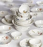 Vista 95 de Lenox Butterfly Meadow 817046 - Juego de 6 platos para aperitivos, 3.05 libras