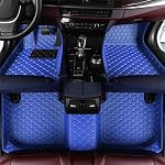 Custom Personalized Car Floor Mats - Black Luxury Full Coverage All Weather Cars Mats, Anti-Slip Leather Car Mat Set, Custom Floor Mats Fit for 99% of Cars, SUVs & Trucks (Diamond)