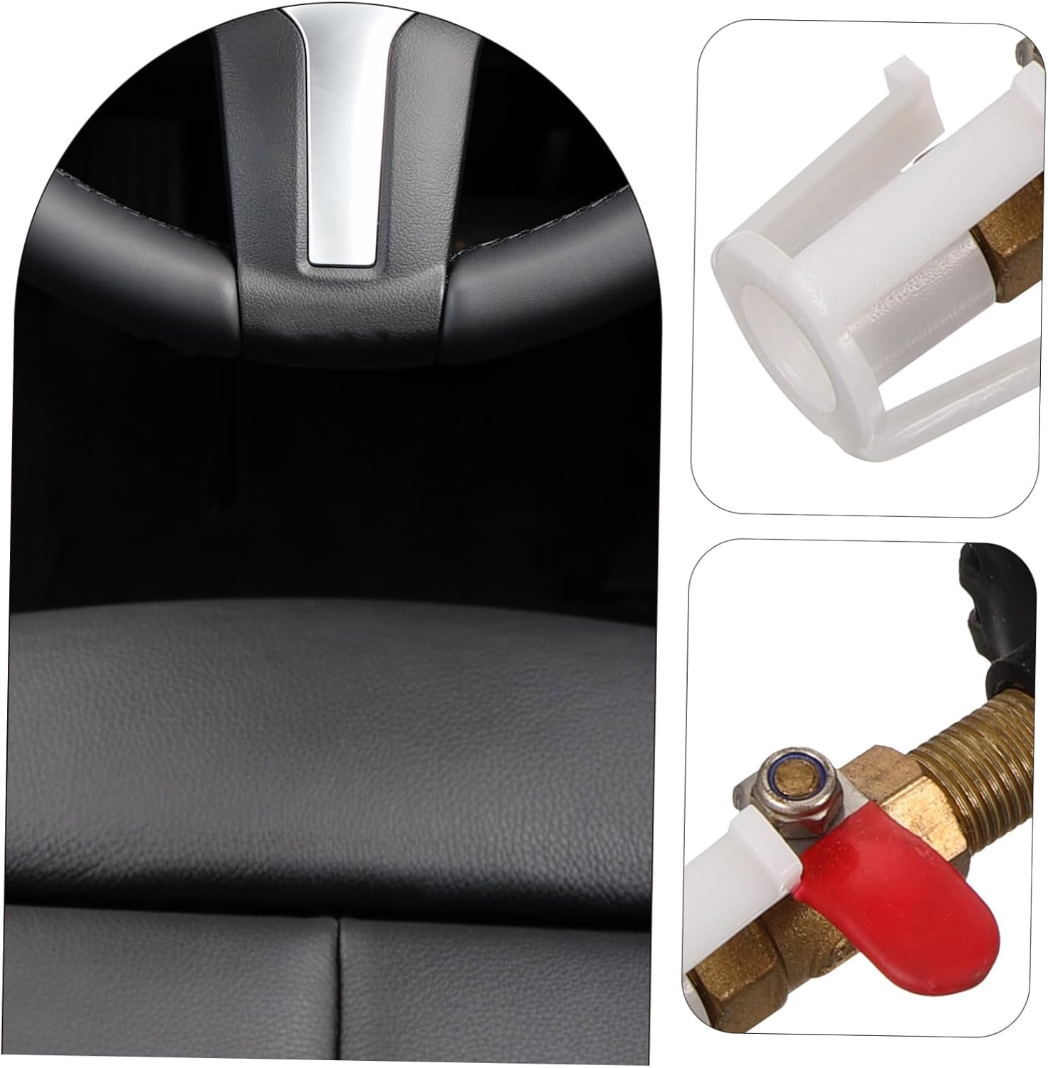 HEALLILY Brake Oil Replacement Tool Pneumatic Fluid Refill Bottle 11.41 Inch Leak-Proof Brake Bleeder Kit for Automotive System Maintenance