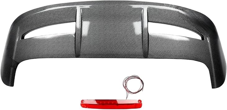 Compatible For Ford Fiesta 2008-2019 Hatchback ST Factory Style Rear Roof Spoiler Wing Carbon Fiber Look