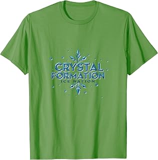 Crystal Formation Ice Nation Graphic Design T-Shirt