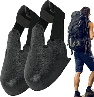 Cubrededos de acero para zapatos, 1 par de protectores de acero antigolpes, plantillas con correas elásticas para protección, correa de fijación, trabajo, familia laboral